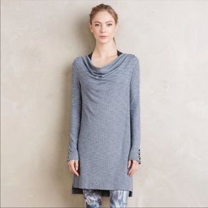 Anthropologie Pure+Good Cowl Neck Tunic Dress Sz M
